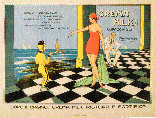 Pubblicità anni '20 Crema Milk Lupacchioli